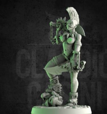 Female Troll Slayer topless-thong (75mm)